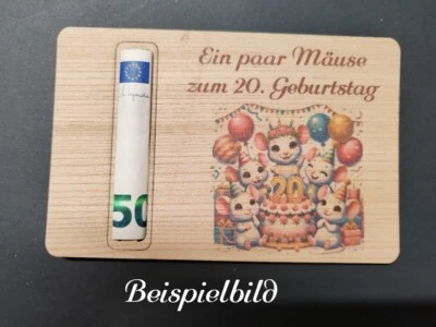 Geldgeschenk 21. Geburtstag Geld zum  21. Geburtstag Geldpräsent personalisiert - Bild 1 von 3