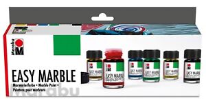 Marabu Marmorierfarbe "Easy Marble"  Starter Set mit 6 Farben 1142.6299