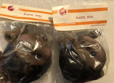 Muñeca artesanal de colección para hacer Zim’s Hong Kong cabeza y manos afroamericanas X2 11125V3D Foto 1 de 4