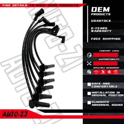 6X Spark Plug Wire Sets for Land Rover LR3 2005-2008 V6 4.0L SOHC 8mm 671-6280 - Изображение 1 из 4