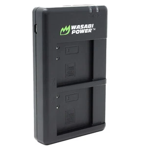 Wasabi Power Micro USB Caricabatteria Doppio per Panasonic DMW-BCJ13 - Foto 1 di 4