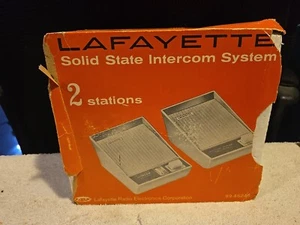 Intercomunicador de estado sólido vintage Lafayette LRE 2 estaciones modelo 99-46245 - Imagen 1 de 14