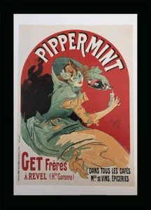 PIPPERMINT Custom Framed Wine & Spirit Advertisement Wall Art Print - Picture 1 of 1