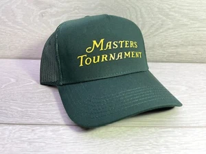 NEW MASTERS TOURNAMENT DARK GREEN GOLF A FRAME TRUCKER HAT 5 PANEL MID PROFILE - Picture 1 of 2