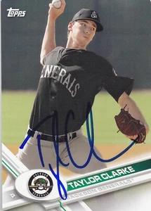 TAYLOR CLARKE JACKSON GENERALS SIGNED CARD ARIZONA DIAMONDBACKS KANSAS ROYALS - Picture 1 of 1