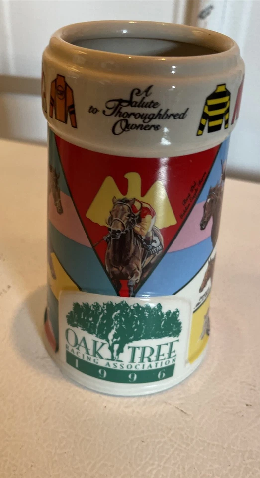 De colección 1996 Oak Tree Racing Association Santa Anita Park Beer Stein L/E Foto 1 de 1