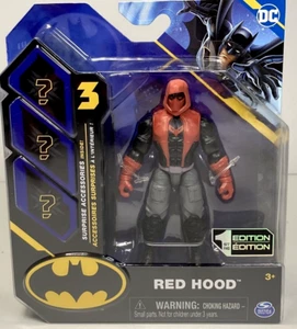 New Spin Master DC 1st Edition Red Hood 4" Action Figure w/ 3 Mystery Surprises - Picture 1 of 4