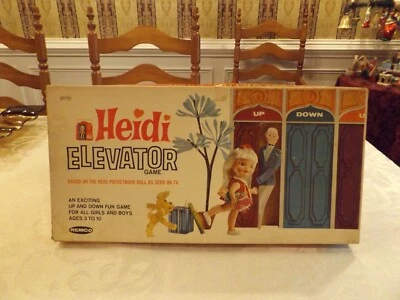 VINTAGE 1965 REMCO HEIDI ELEVATOR GAME BASED ON POCKETBOOK DOLL - Image 1 of 4