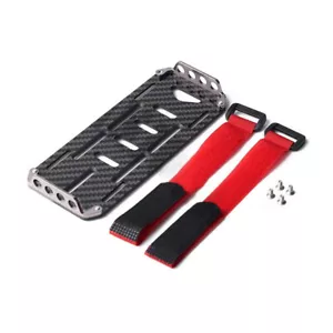 Carbon Fiber Battery Mount Plate Tray For Axial SCX10 1/10 RC Car 2S 3S Battery - Picture 1 of 13