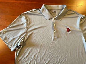 Polo de golf Adidas Univ of Louisville Cardinals, XL para hombre, gris, usado en excelente estado, D30DY6 - Imagen 1 de 7