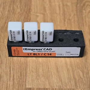 CEREC Ivoclar IPS Empress CAD - LT BL1 / C14 - 3 Milling Blocks - Picture 1 of 1