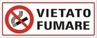 2 TARGHETTE ADESIVE "VIETATO FUMARE" SICUREZZA SORVEGLIANZA DIVIETO IGIENE