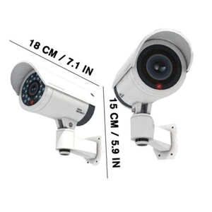 1x Dummy Surveillance Camera Model Blinks Light Camera Dummy A9Z5 Alarm O8H0 - Picture 1 of 11