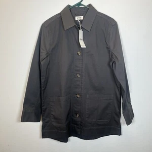 Neu mit Etikett Pact Damen Gr. M Daily Twill übergroße leichte lässige Jacke Eiche 118 $ - Bild 1 von 7