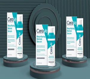 3xCeraVe Resurfacing Retinol Serum 30ml Gentle Retinol Treatment for Clear skin - Picture 1 of 8
