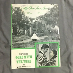 Vintage Sheet Music, Tara Theme, " My Own True Love. Gone With The Wind F1 - Picture 1 of 3