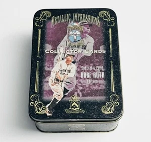 Metallic Impressions Colección Cooperstown Especial 5 Cartas Edición Babe Ruth Lata - Imagen 1 de 3