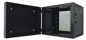 Adastra 9U Hinged 19" Rack Cabinet with Lockable Glass Door & Rear Access Panel - Picture 1 of 6