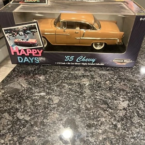 Ertl American Muscle 36603 1/18 Happy Days '55 Chevy Diecast Replica Pink - Picture 1 of 8