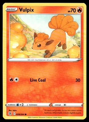 SWSH08: Fusion Strike #028/264 Vulpix (28) - Image 1 of 2