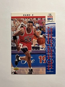 1992-93 Upper Deck Scottie Pippen The Finals Game 2 Card - Chicago Bulls - Picture 1 of 2