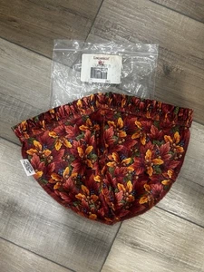 Longaberger 1995 Pumpkin Basket Liner - Herbstlaub Blätter Eicheln stehen NEU - Bild 1 von 1