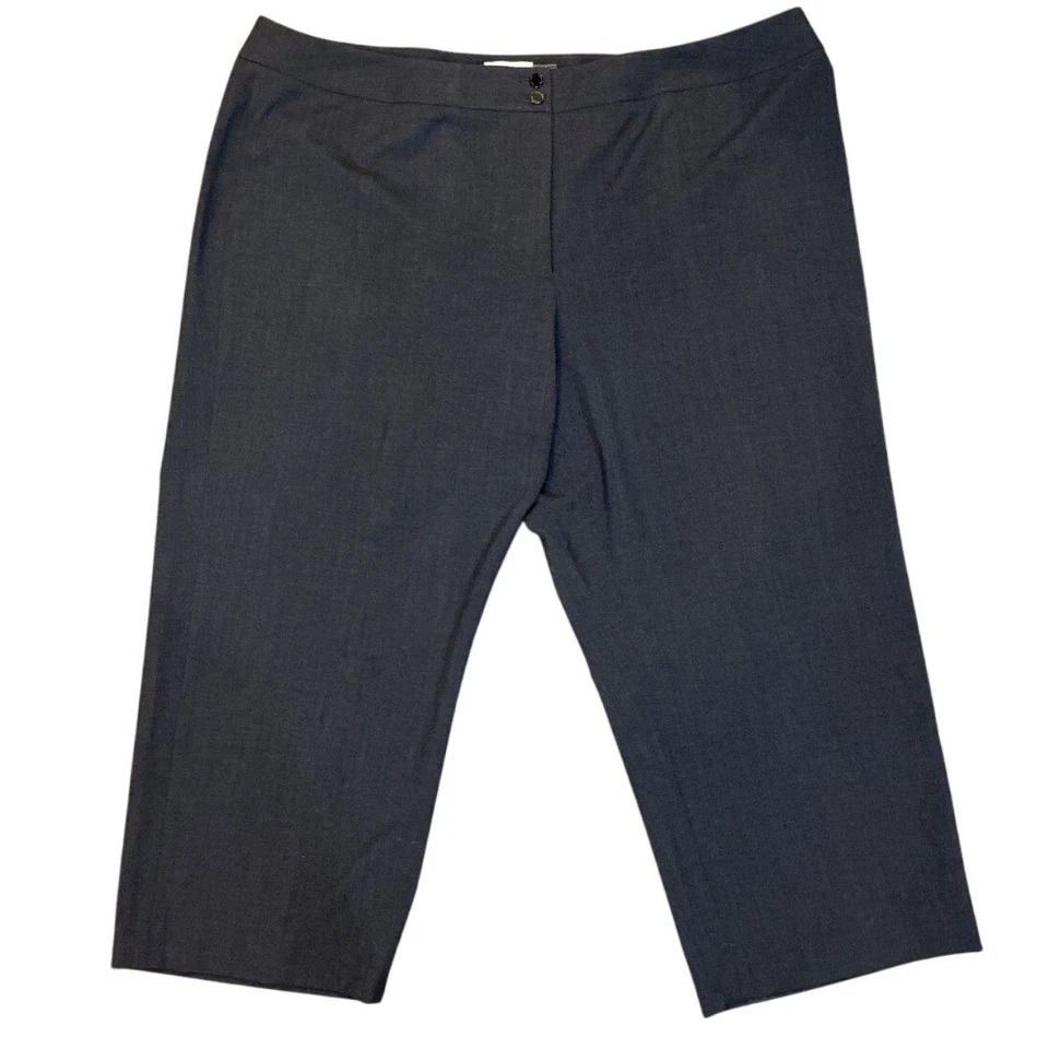 Excellent Condition Calvin Klein 24W Charcoal Gray Traditional Fit Pants Plus Sz - Image 1 of 4