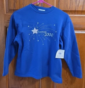 Vintage Christie Brooks Mädchen Gr. M (10-12) Pullover Millennium 2000 Y2K Neu mit Etikett - Bild 1 von 3