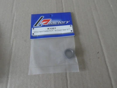 K FACTORY K1221 NTC3 HARD COATED ALUM 1ST CLUTCH GEAR 21T NEW - Image 1 of 2