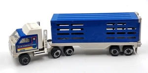 1980s Tonka Blue Ribbon Farms Horse Semi Truck Pressed Steel 10.5" Inch READ - Picture 1 of 10