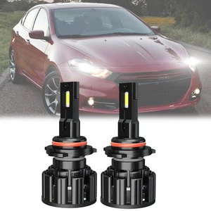 Par de bombillas de faros de haz alto para Dodge Dart 2013-2015 9012 2 piezas HIR2 blanco - Imagen 1 de 10