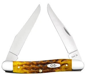 Case xx Knives Muskrat Heritage Honeycomb Bone 32275 Stainless Pocket Knife - Picture 1 of 4