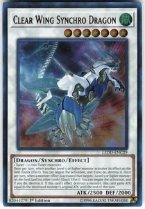 Clear Wing Synchro Dragon LEDD-ENC29 Yugioh TCG Ultra Raro 1ª Edición LP/MP - Imagen 1 de 2