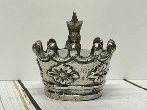 Abridor de tapas de botellas corona de plata vintage Kings Royalty - Imagen 1 de 7