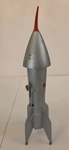 Vintage Astro Mfg Razzo Nave Spaziale Meccanico Coin Bank Berzac Corp 1957 Funzionante - Foto 1 di 11