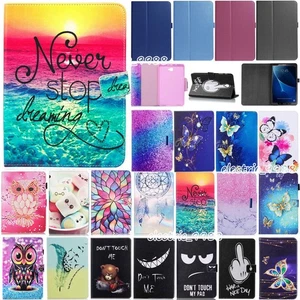 For Samsung Galaxy Tab A 8.0 SM-T350 SM-T355Y Pattern Leather Smart Cover Case - Picture 1 of 114