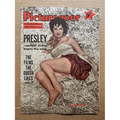 SARITA MONTIEL/ELVIS PRESLEY PICTUREGOER MAGAZINE OCTOBER 27 1956 - Sarita cover - Image 1 of 2