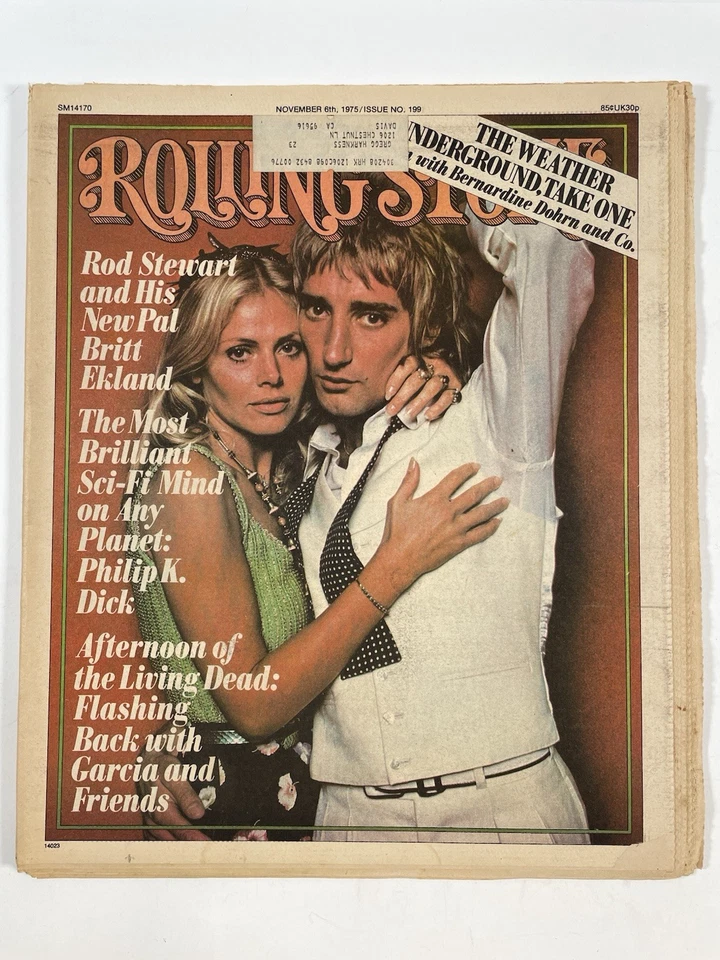 Rolling Stone November 6, 1975 #199 Rod Stewart, Philip K. Dick - Imagem 1 de 4