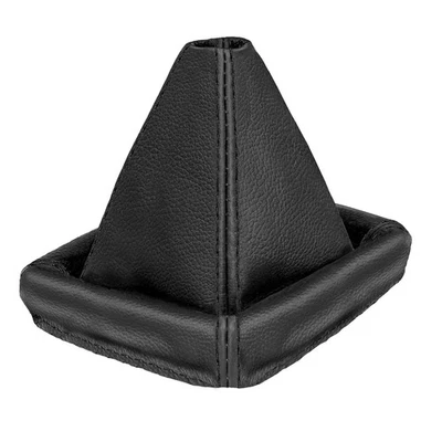 Schaltsack VW Golf 2 3 Passat 35i Polo 6N Schaltmanschette echtes Leder Schwarz - Bild 1 von 4