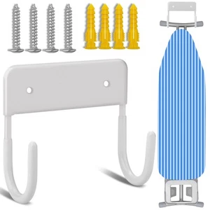 Ironing Board Wall Mount Ironing Board Hanger Wall Mount for Laundry Rooms,White - Picture 1 of 7