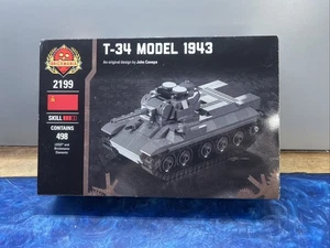 Tanque soviético Brickmania T-34 modelo 1943 Segunda Guerra Mundial (BKM 2199) - retirado - Imagen 1 de 9