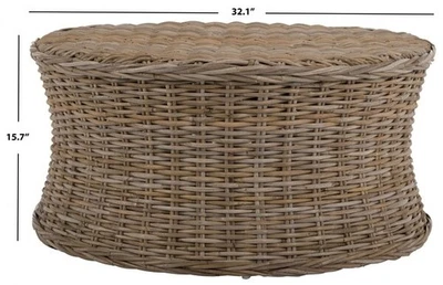 Safavieh RUXTON COCTAIL OTTOMAN,降价 2172772537 FOX6530A — 第 1/4 张图片