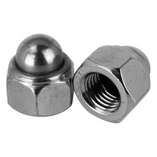 Hutmuttern M4 bis M16 selbstsichernde Mutter DIN 986 Hutmutter Edelstahl A2 