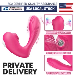 Wearable G-Spot Clit Stimulator Vibrator Sucker Dildo Massager Adult Sex Toys - Picture 1 of 11