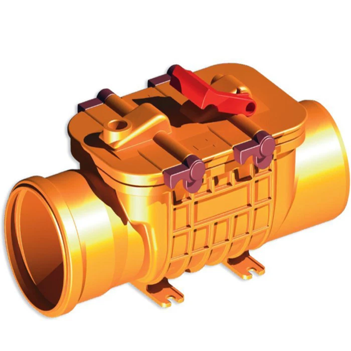 RÜCKSTAUKLAPPE Ø 100-110 FÄKALIEN ABWASSER DOPPELT RÜCKSTAUVERSCHLUß HT KG ROHR