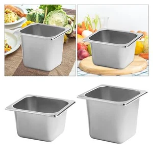 Deep Steam Table Pan, Deep Food Container, Stainless Steel Oven Tray, Hotel - Picture 1 of 7