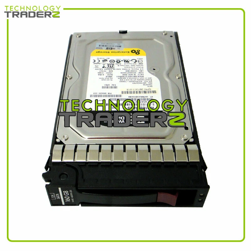 LOT OF 2 458945-B21 HP 160GB 7.2K SATA 3G 3.5" Hard Drive 482481-001 **Pulled** - Image 1 of 1