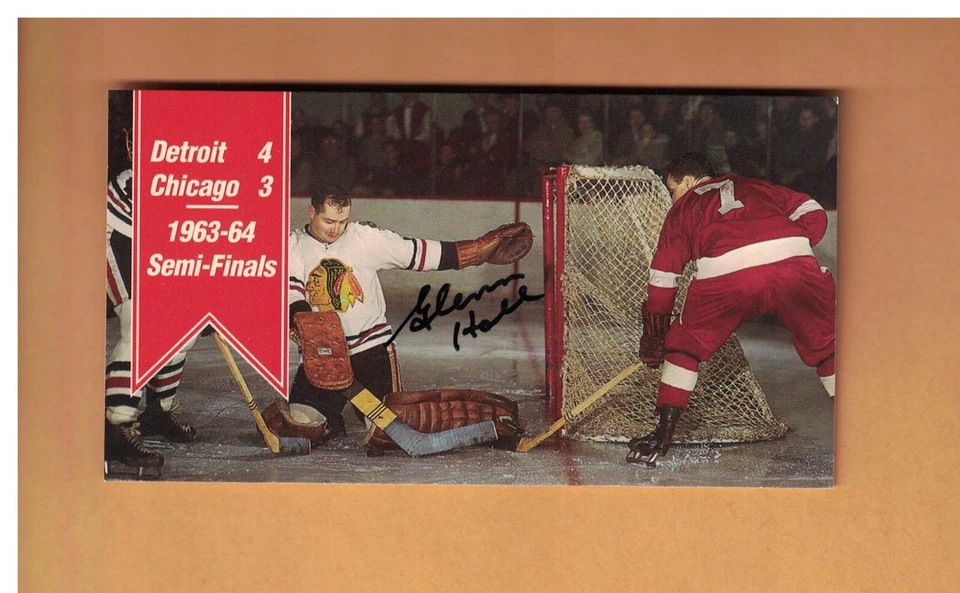 GLENN HALL AUTOGRAPHED 1994 PARKHURST TALL BOYS CARD CHICAGO BLACK HAWKS HOF - Image 1 of 1