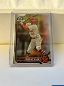 2022 Bowman Draft Refractor #BDC-186 Jonathan Mejia - St. Louis Cardinals - Picture 1 of 2