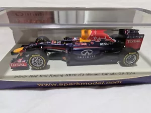Spark 1/43 2014 Infiniti Red Bull Racing RB10 Daniel Riccardo Canadian GP Winner - Imagen 1 de 3